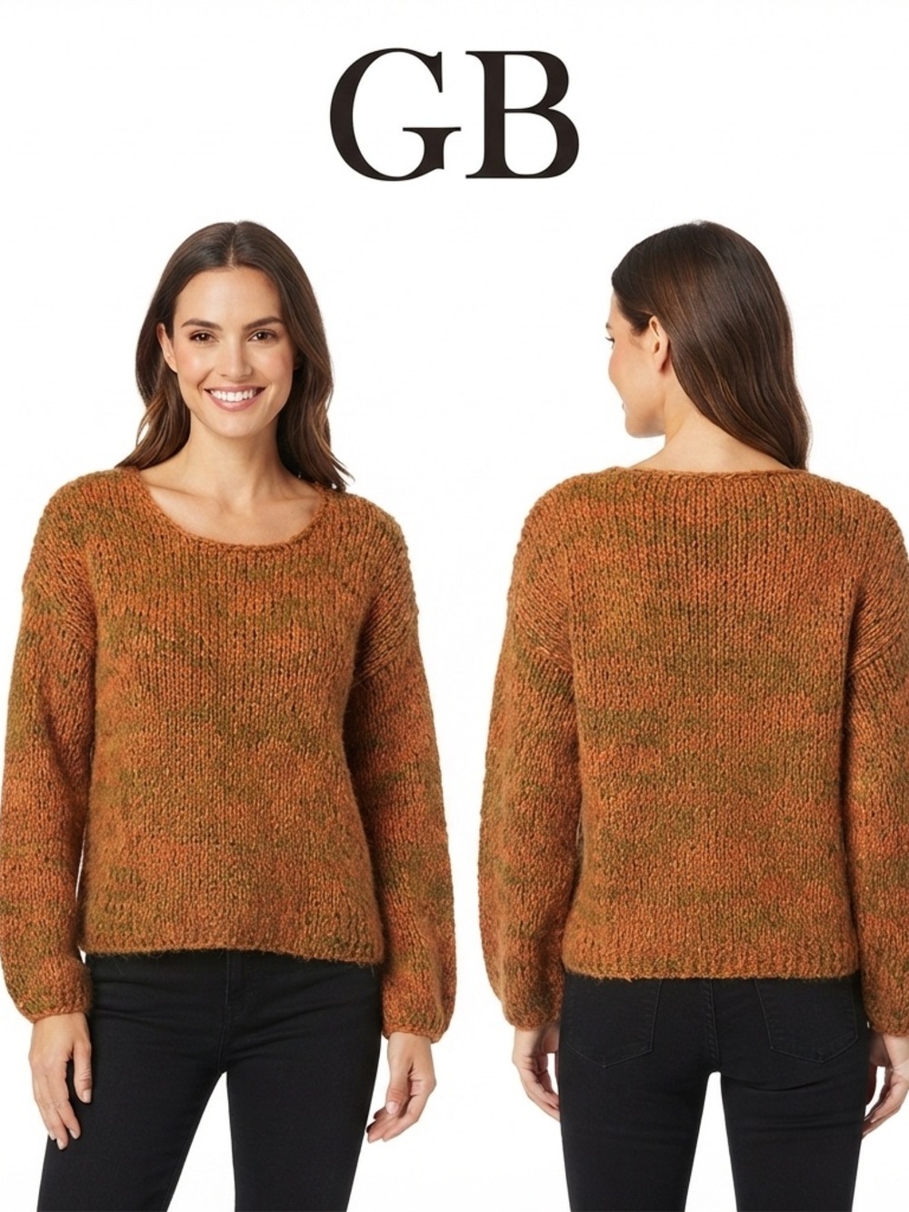 GB Soft Knit Earth Tone Color Sweater Small